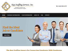 Tablet Screenshot of kaystaffing.com